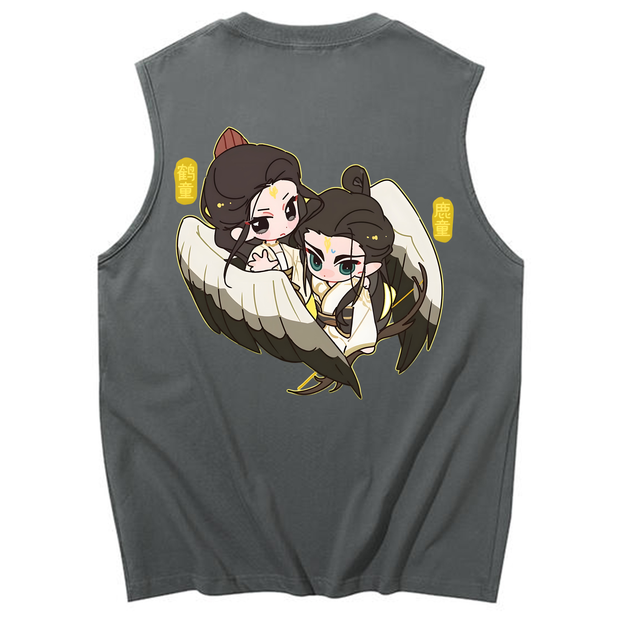 （画像用） Ne Zha 2 ナタ 魔童の大暴れ コットン100％タンクトップ（背面プリント）